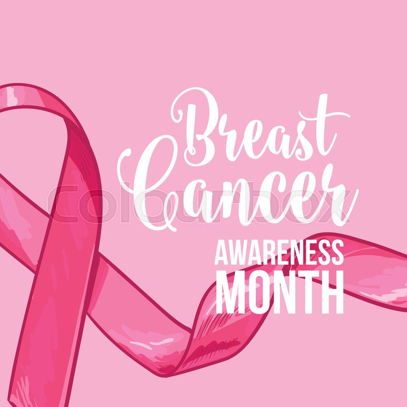 breast cancer awareness month banner stock vector pink ribbon template