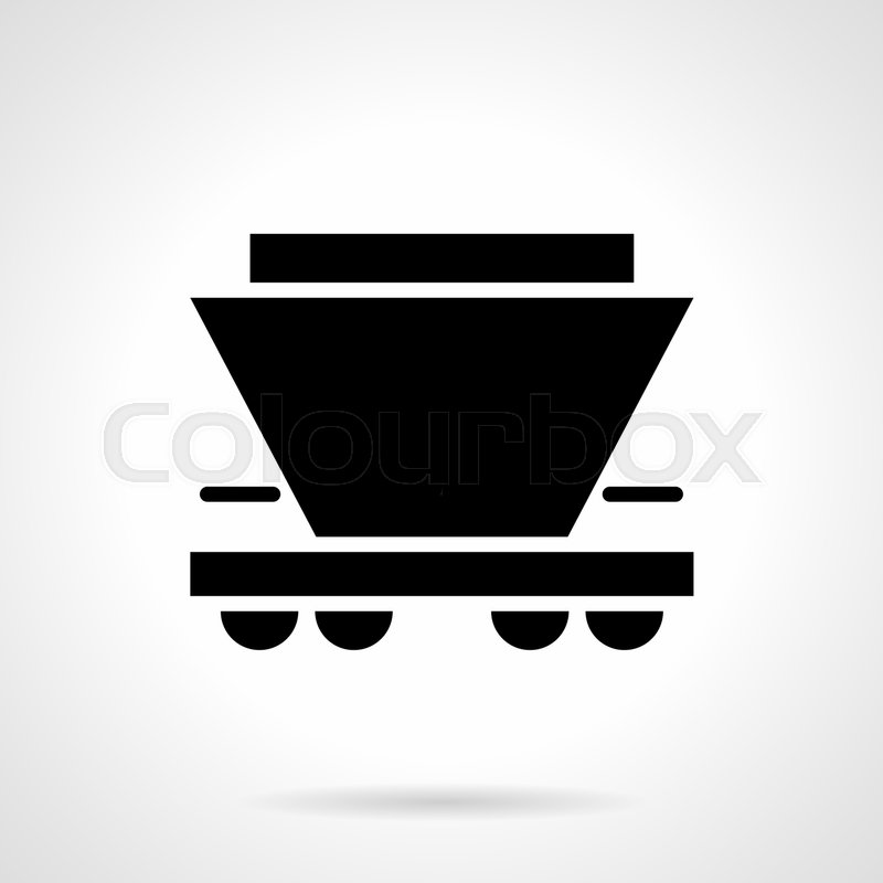 Abstract monochrome symbol of hopper Stock vector Colourbox