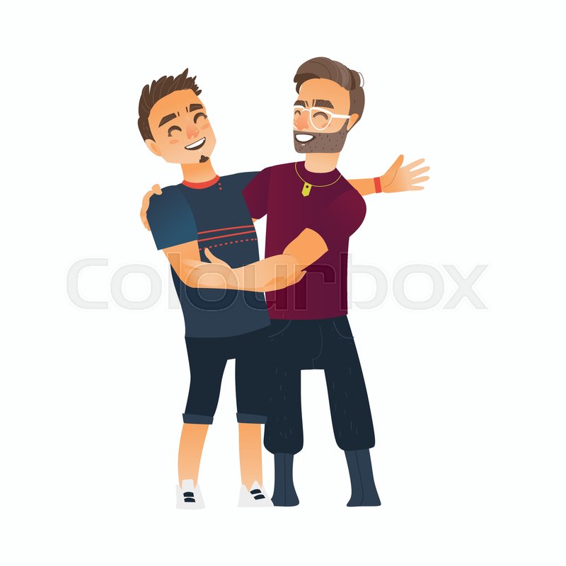 Image result for friends hugging cartoon images