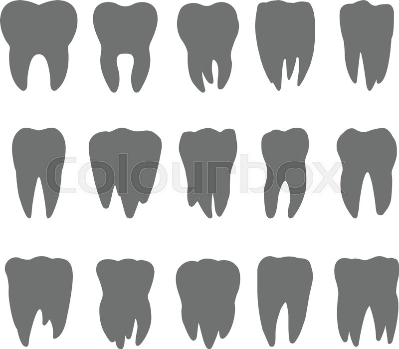 silhouette of the teeth tooth icon dental icons teeth signs