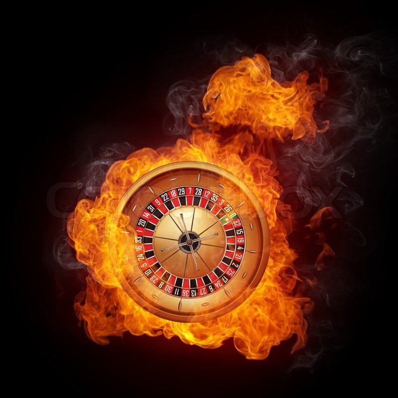 home wallpaper vector Roulette on in Fire Black Background Casino Isolated