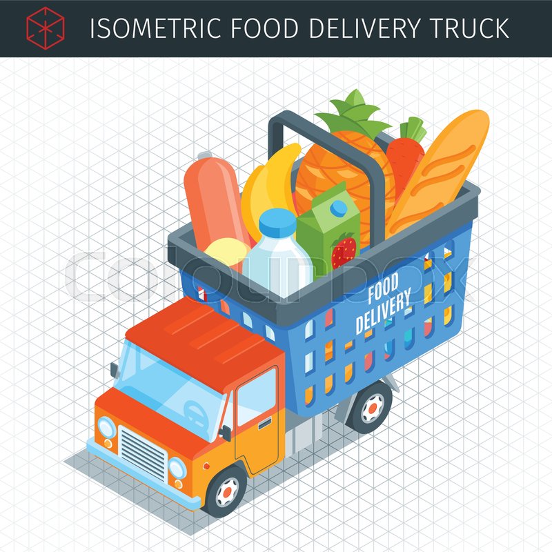 food delivery vector