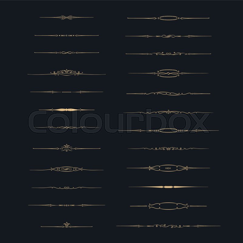 Dividers Vector Set Vector Set Of Stock Vector Colourbox