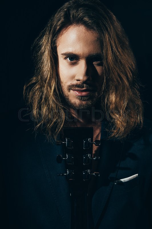 Close Up Portrait Of Handsome Bearded Stock Image Colourbox