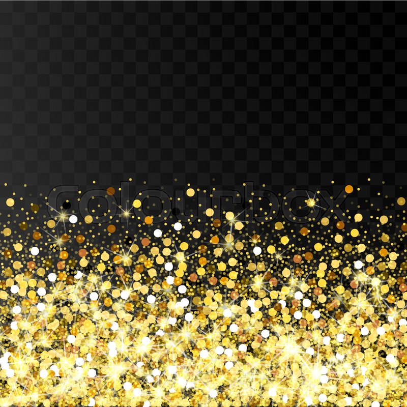 falling golden particles on a black stock vector colourbox gold and black background
