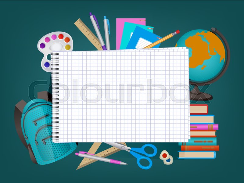 Back To School Banner Poster Design Stock Vector Colourbox