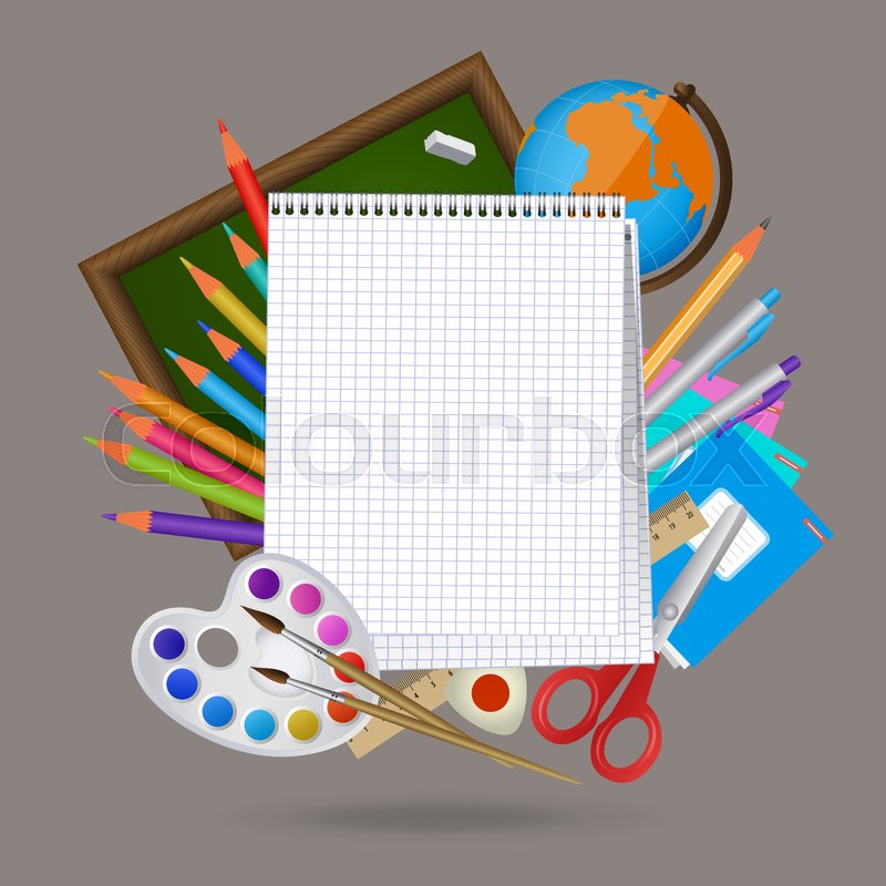 Back To School Banner Poster Mockup Stock Vector Colourbox