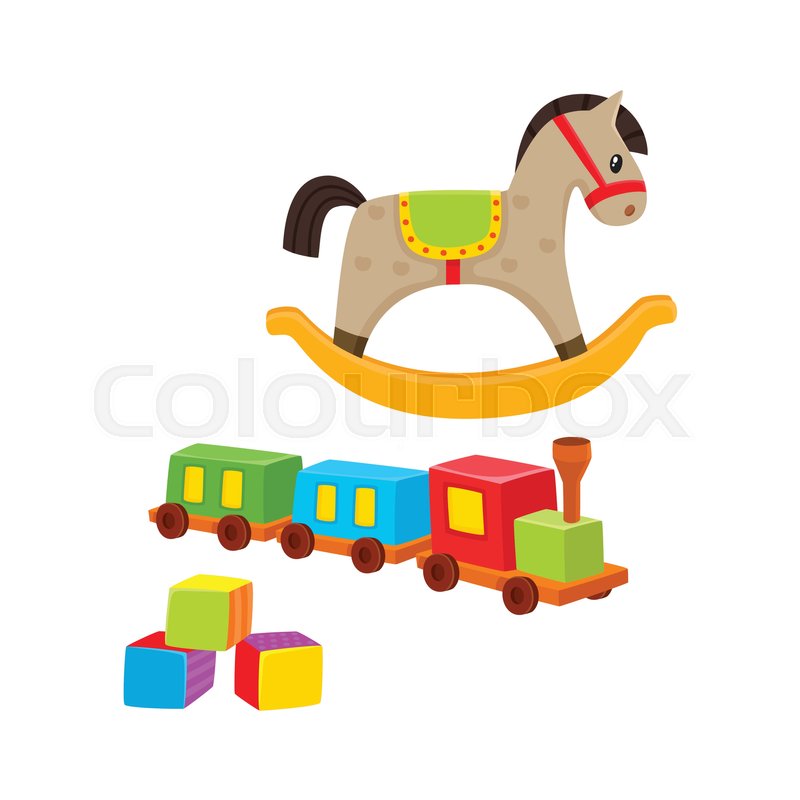 baby wooden train