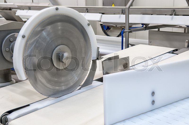 Industrial production cutting large ... | Stock image | Colourbox