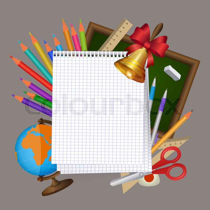 Back To School Banner Poster Mockup Stock Vector Colourbox