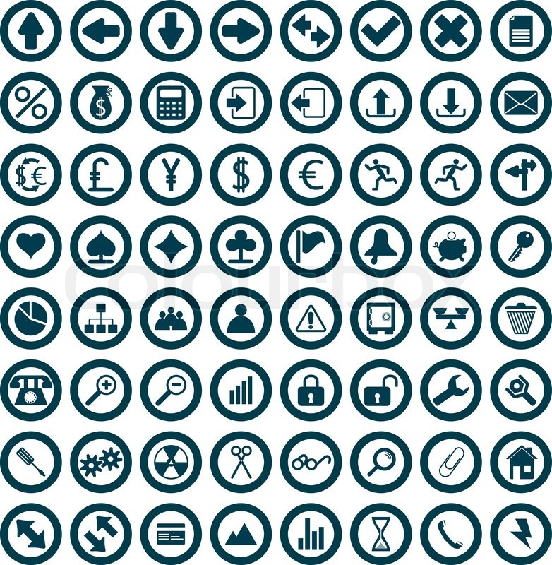 Biggest collection of different icons | Stock vector | Colourbox