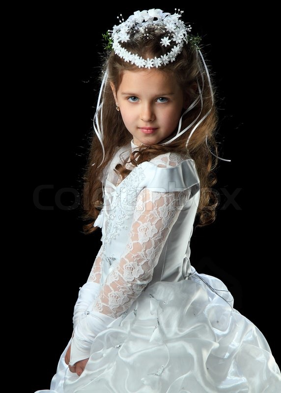 Beautiful Woman In White Dress Walking In Park Stock Images ...