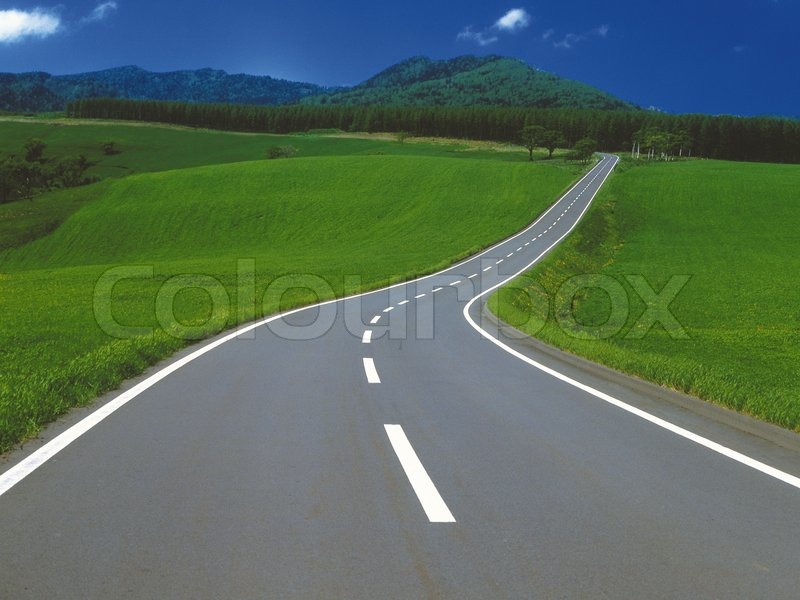 curve road on mountain