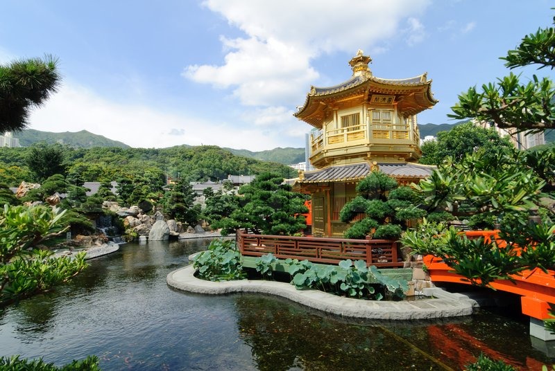 the oriental gold pavilion of absolute perfection in nan lian garden chi lin nunnery hong kong stock photo colourbox - Nan Lian Garden the oriental gold pavilion of absolute perfection in nan lian garden chi lin nunnery hong kong stock photo colourbox - Nan Lian Garden
