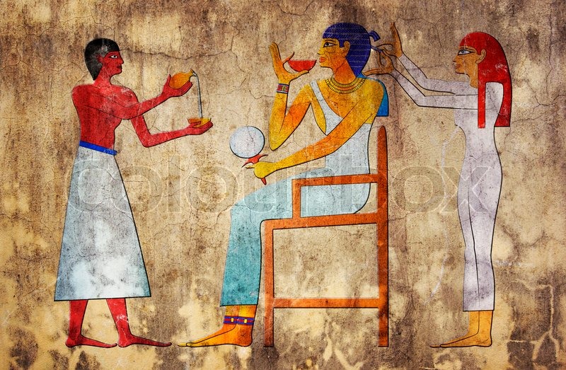 Hairdresser of ancient Egypt  Stock Photo  Colourbox