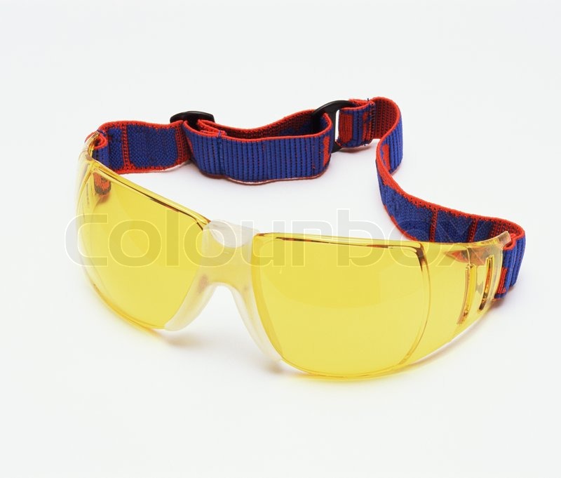 Squash goggles Stock image Colourbox