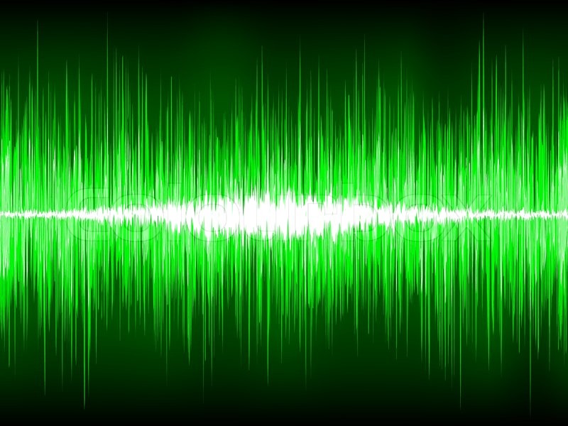 Sound waves oscillating on black background | Stock Vector ... meter box diagram 