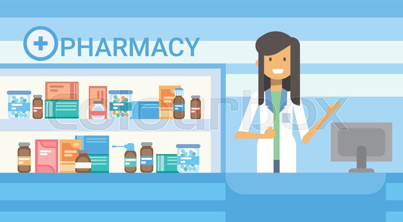 Pharmacy Online Medical Consultation Stock Vector Colourbox