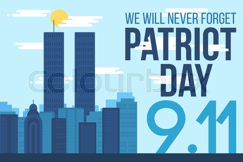 Patriot Day Banner 11th September We Stock Vector Colourbox