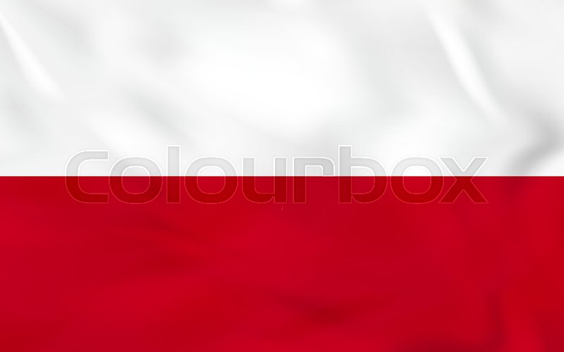 poland waving flag poland national flag background texture vector