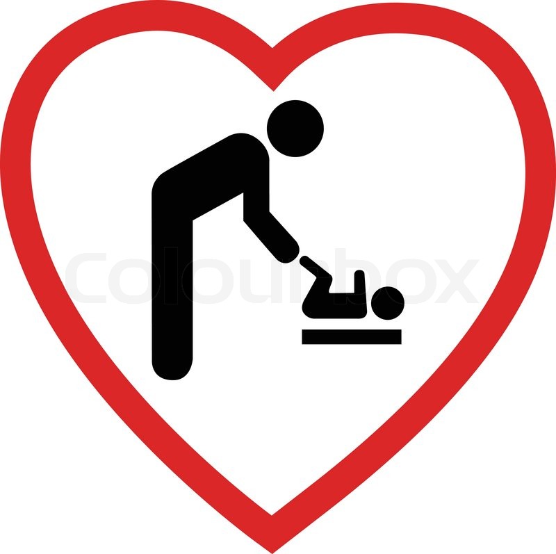 Baby care room sign in vector | Stock vector | Colourbox