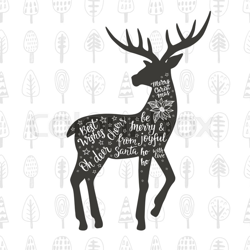 Merry Christmas And Happy New Year Stock Vector Colourbox