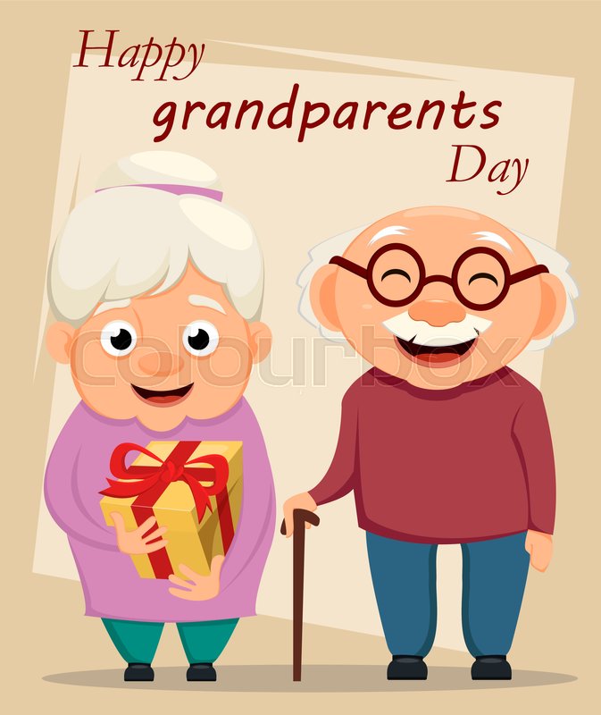Grandparents Day Greeting Card Stock Vector Colourbox