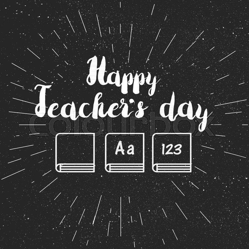 Happy Teacher S Day Celebration Banner Stock Vector Colourbox