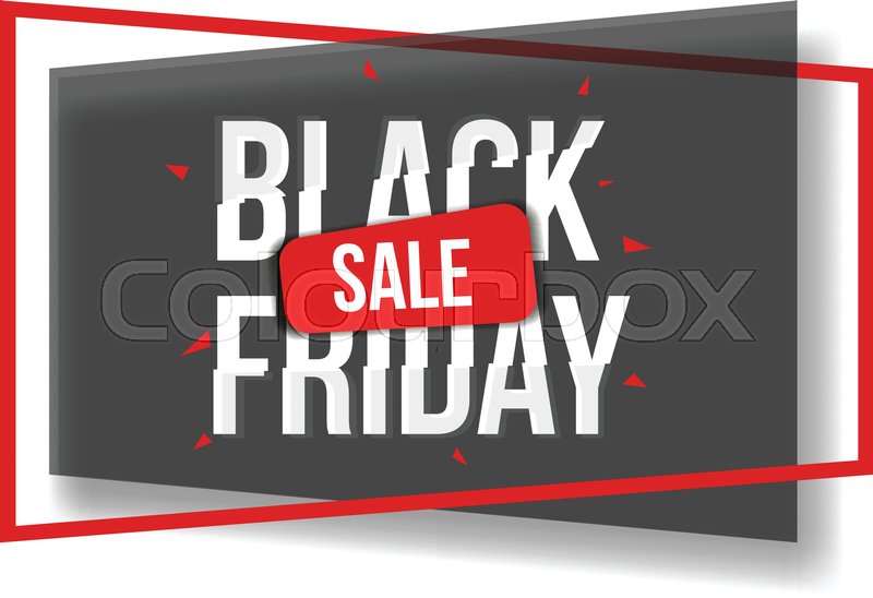 Black Friday Sale Banner With Shapes Stock Vector Colourbox