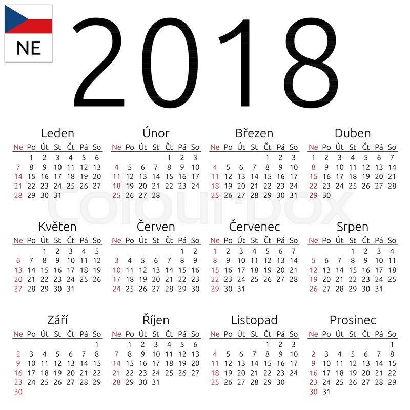 simple annual 2018 year wall calendar stock vector plain calendar template