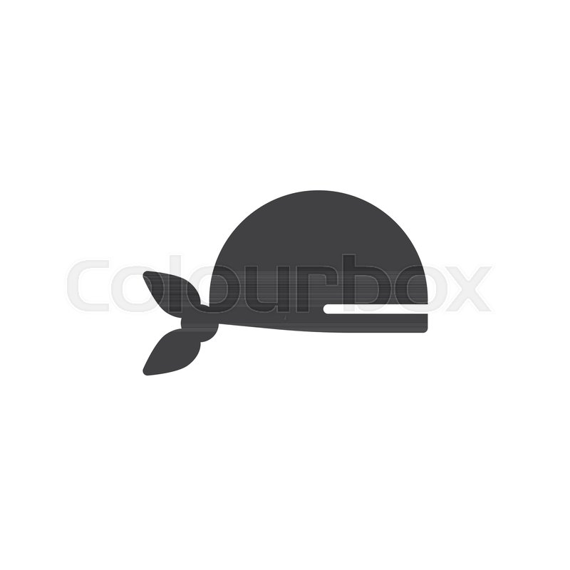 pirate scarf icon vector filled flat sign solid pictogram isolated