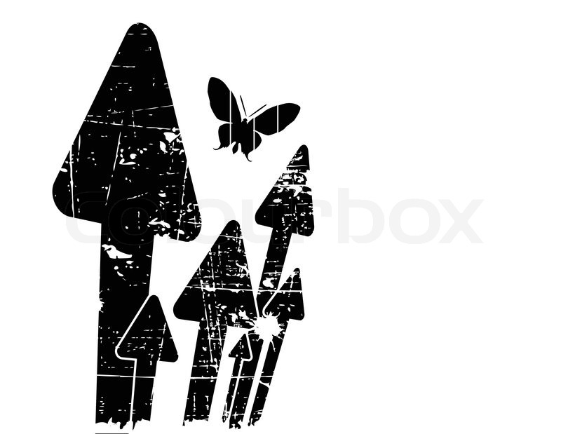 The black and white vector retro grunge background | Stock Vector