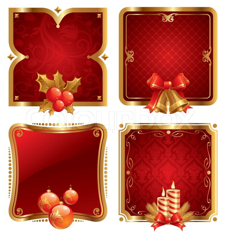 christmas luxury golden vector frame with holidays symbols stock christmas picture frame online