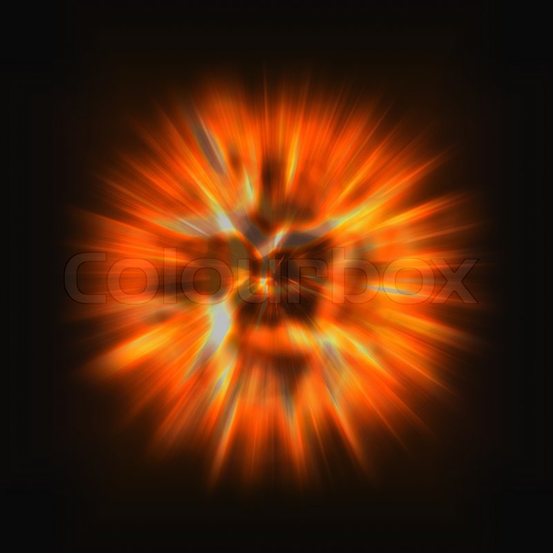 Abstract explosion background generated by the computer | Stock Photo