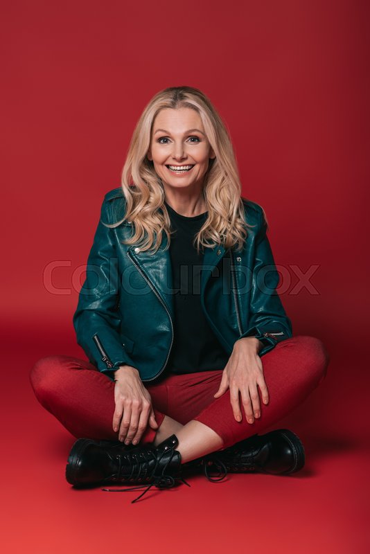 in lady mature red In lady mature red