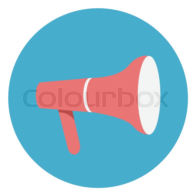 Icon Megaphone Rant Blue Megaphone Icon