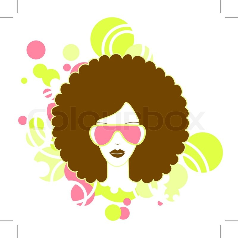 Afro woman | Stock vector | Colourbox