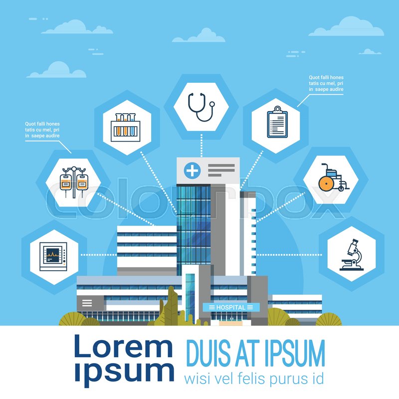 Hospital Application Interface Online Stock Vector Colourbox