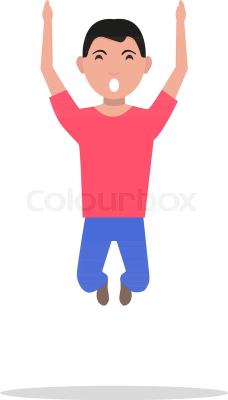 Vector Illustration Of A Cartoon Man Stock Vector Colourbox