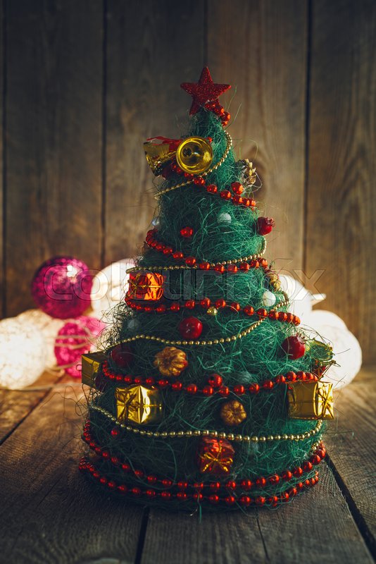 Handmade Decorative Christmas Tree On Stock Image Colourbox