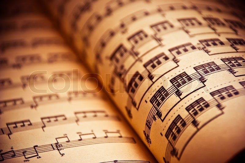 Music Background Of Classical Notes Stock Photo Colourbox