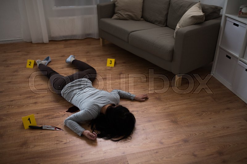 Murder, kill and people concept - dead | Stock image | Colourbox