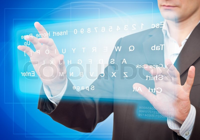 hands pushing a button