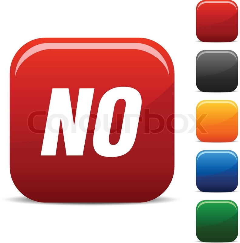 No icon set Vector illustration | Stock Vector | Colourbox