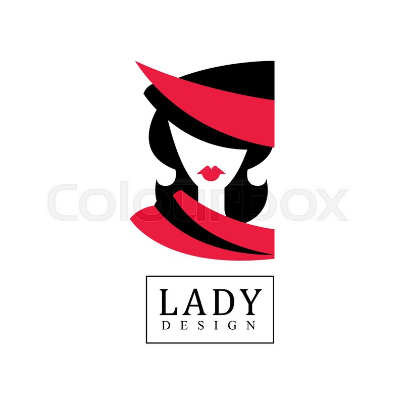 Lady Design Logo Fashion Beauty Stock Vector Colourbox