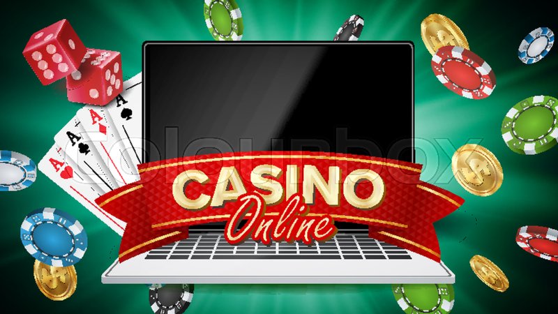 Online Slots Casino Banner Play Now Stock Vector (Royalty Free