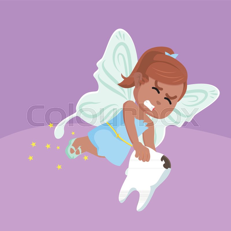 African tooth fairy illustration | Stock vector | Colourbox