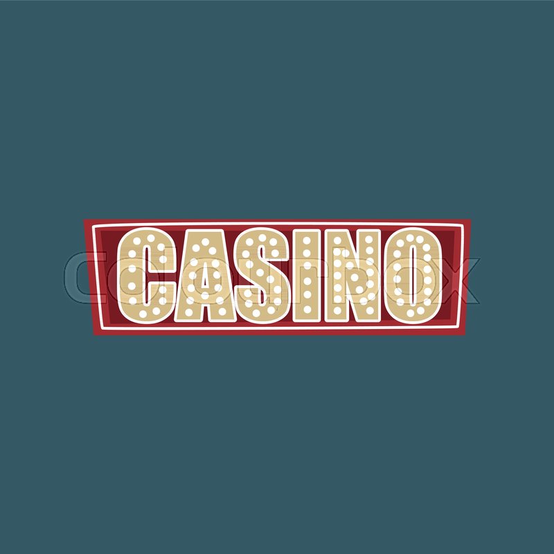 Casino retro street signboard, vintage ... | Stock vector | Colourbox
