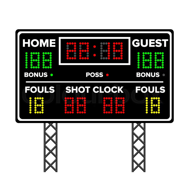 American Football Scoreboard. Time, Stock vector Colourbox