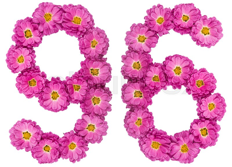 Arabic Numeral 96 Ninety Six From Stock Image Colourbox